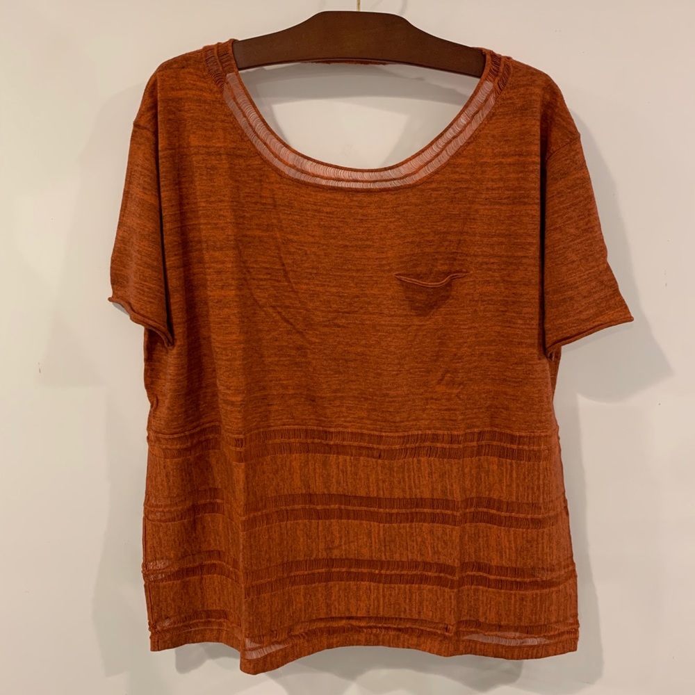 Opening Ceremony Cotton Open-Back short sleeve top